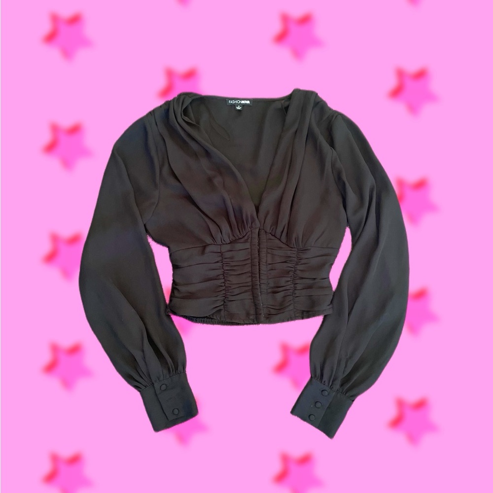 Fashion nova Black blouse